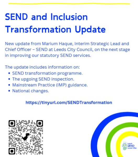 SEND and Inclusion Transformation Update