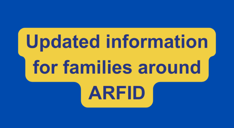 Updated information for families around ARFID