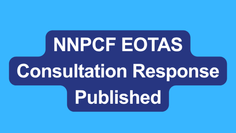 NNPCF EOTAS Consultation Response Published