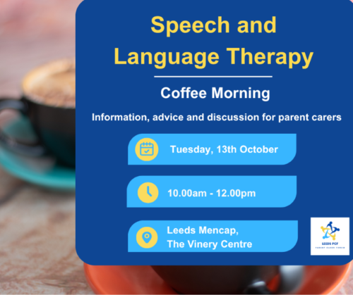 Speech & Language Therapy Coffee Morning